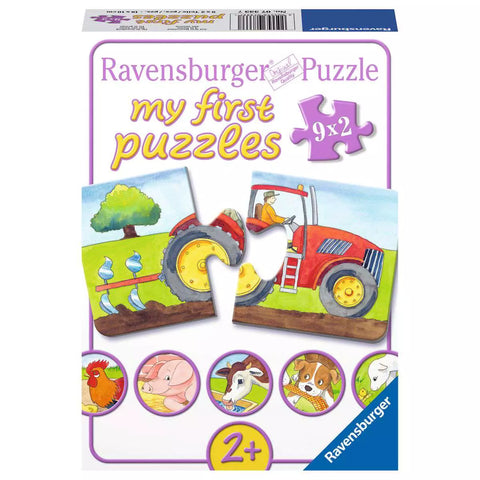Verpackung Ravensburger my first puzzles Auf dem Bauernhof 9x2 Teile 07333
