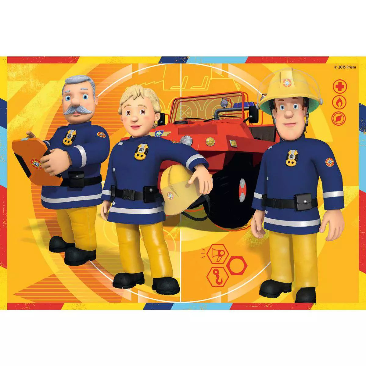 Puzzle 2x12 Teile Feuerwehrmann Sam im Einsatz 07.584 - Bild 3