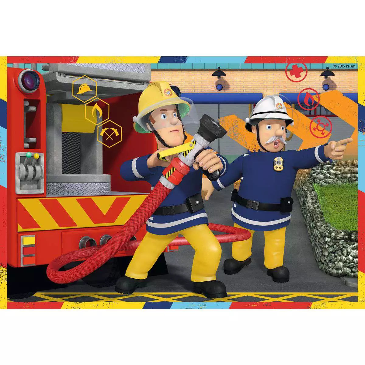 Puzzle 2x12 Teile Feuerwehrmann Sam im Einsatz 07.584 - Bild 4