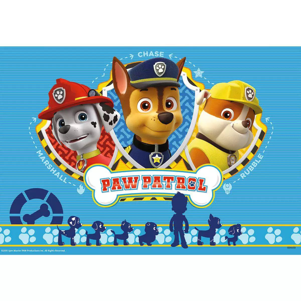 Puzzle 2x12 Teile Ryder und die Paw Patrol 07.586 - Bild 4
