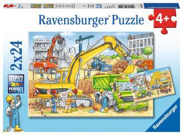 Puzzle Viel zu tun auf der Baustelle 07.800 Teile 2x24 - Bild 1