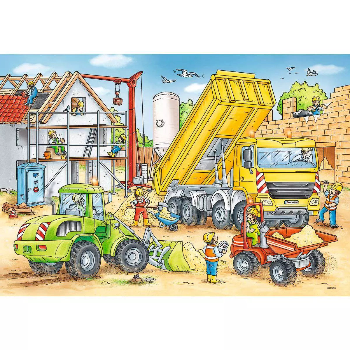 Puzzle 2x24 Teile Viel zu tun auf der Baustelle 07.800 - Bild 4