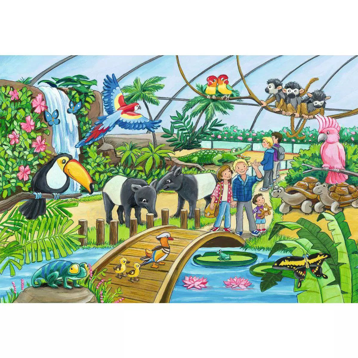 Puzzle 2x24 Teile Willkommen im Zoo 07.806 - Bild 3