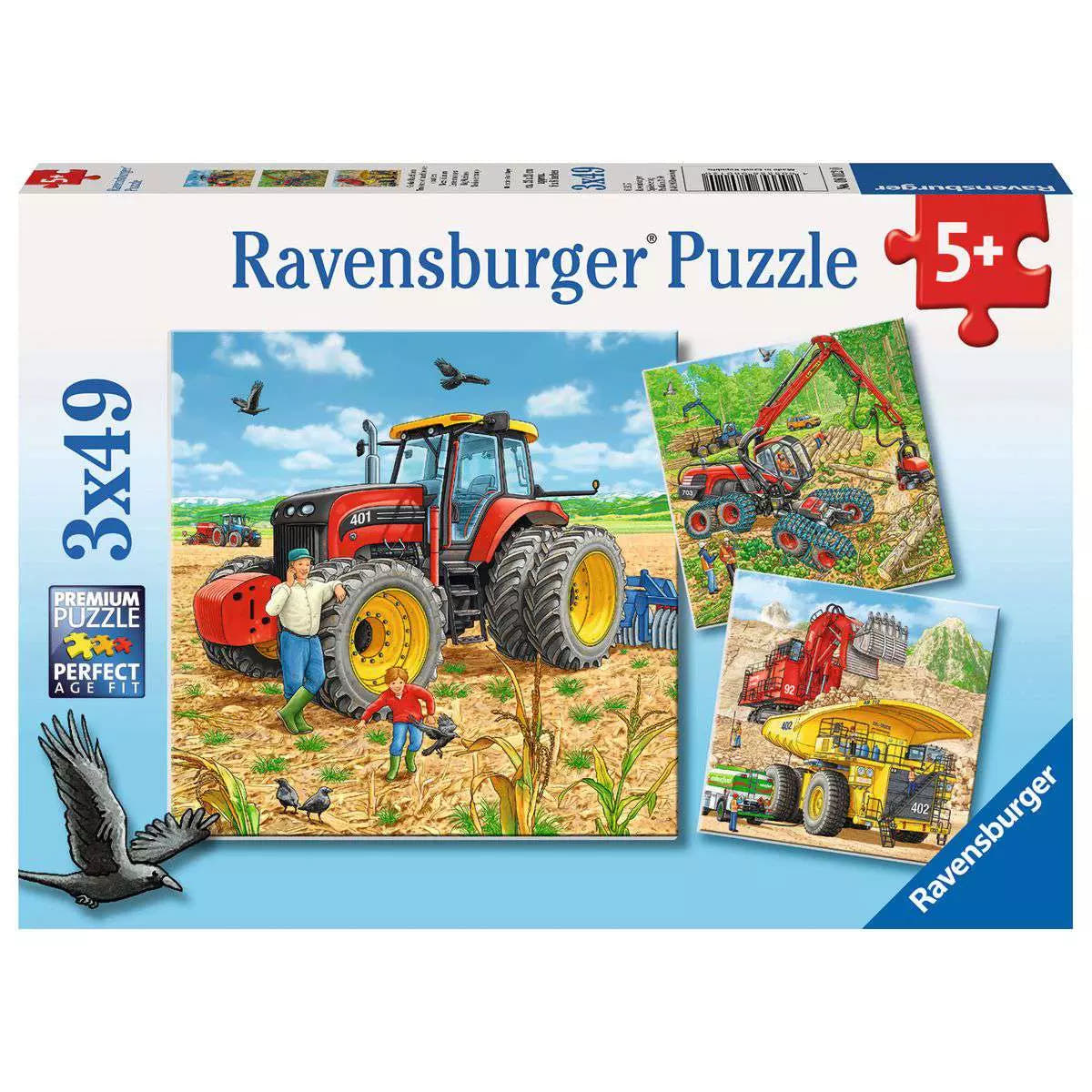 Puzzle 3x49 Grosse Maschinen 08.012 - Bild 1