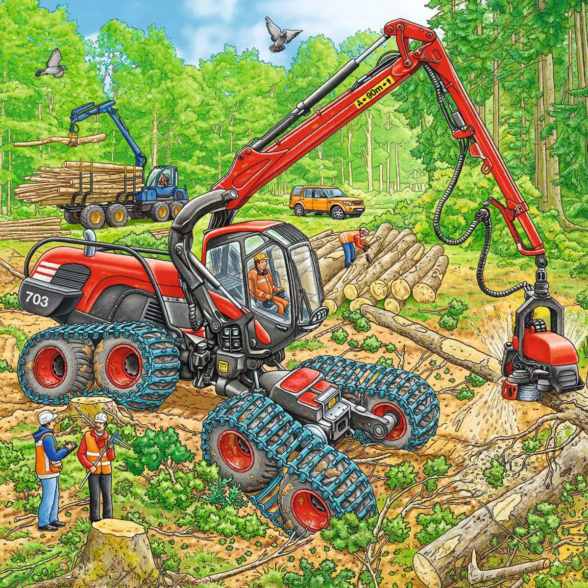 Puzzle 3x49 Grosse Maschinen 08.012 - Bild 4