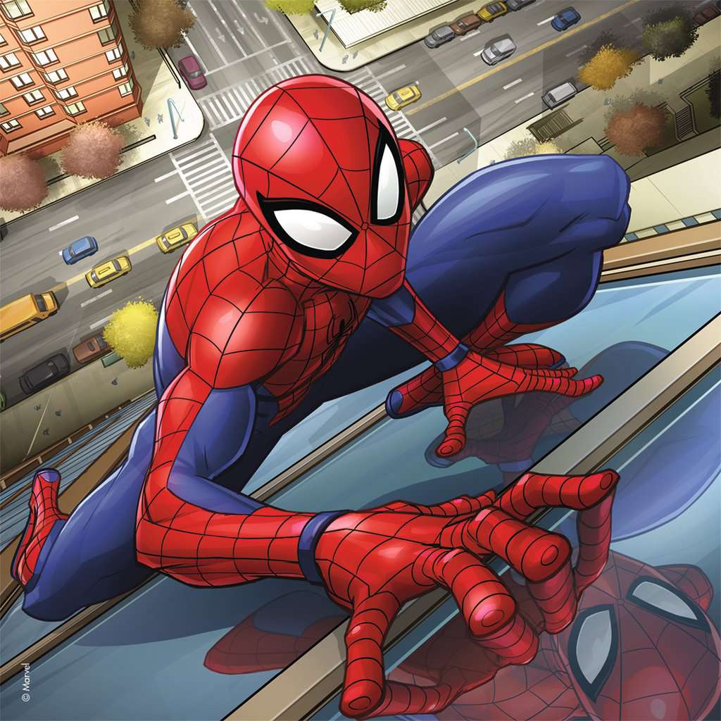 Puzzle 3x49 Teile Spider-Man beschützt die Stadt 08.025 - Bild 2