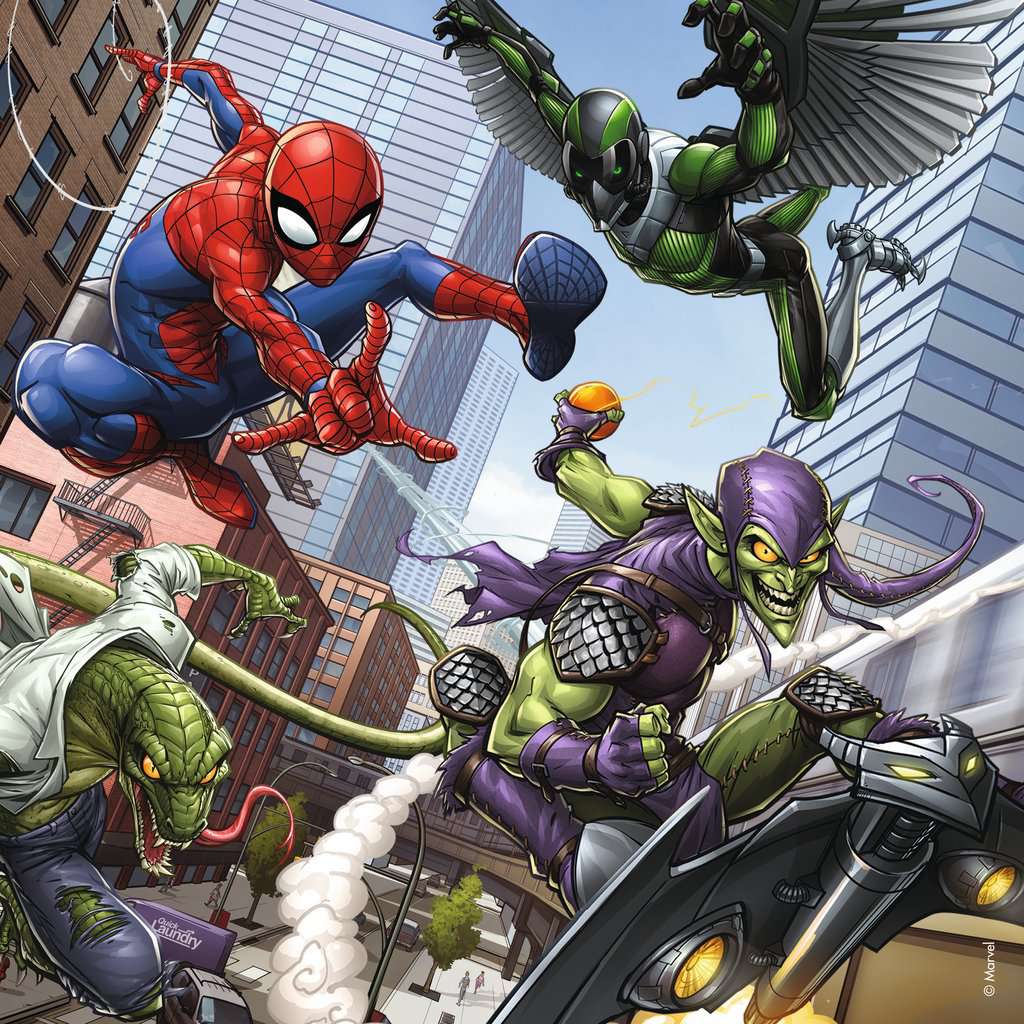 Puzzle 3x49 Teile Spider-Man beschützt die Stadt 08.025 - Bild 4