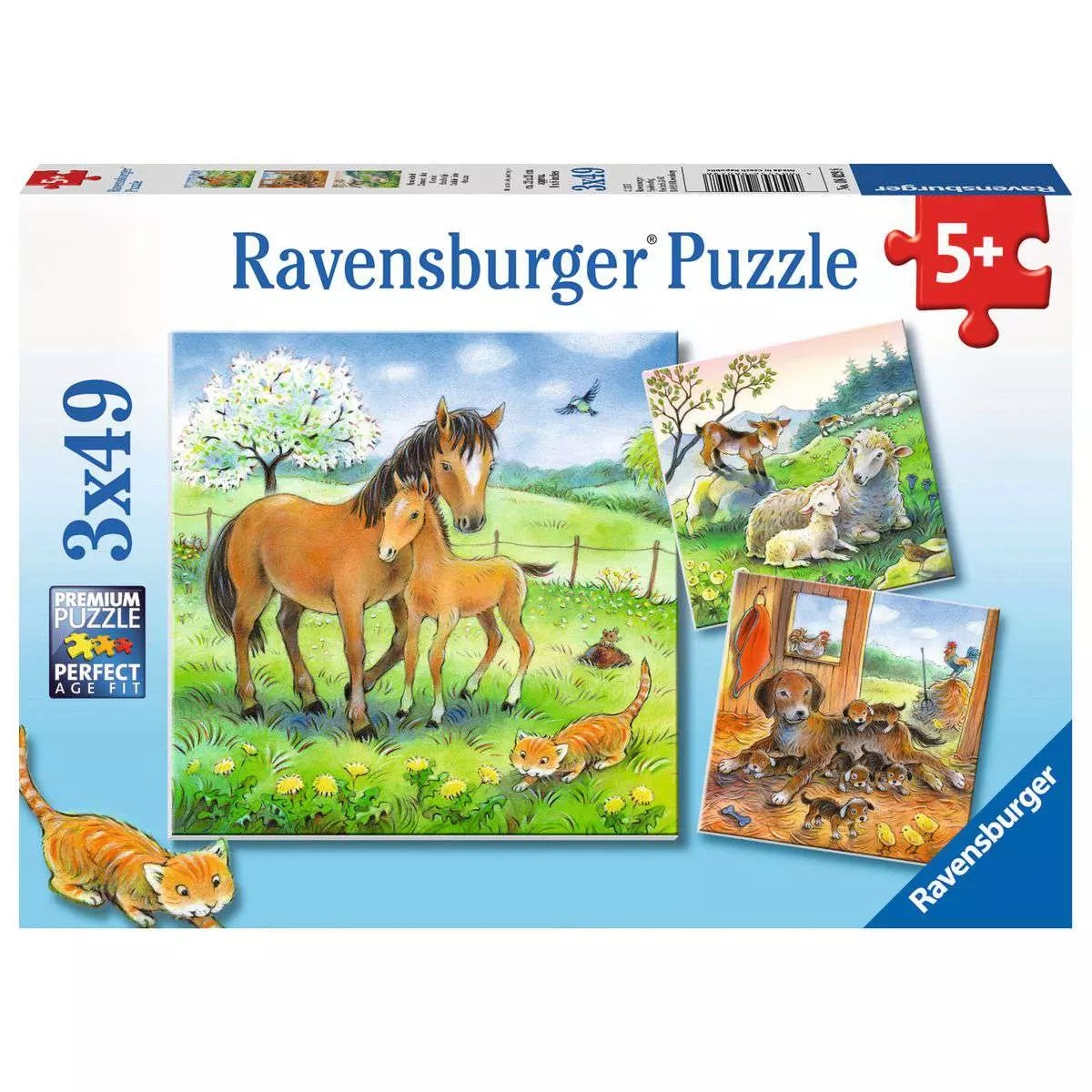 Puzzle 3x49 Teile Kuschelzeit 08.029 - Bild 1
