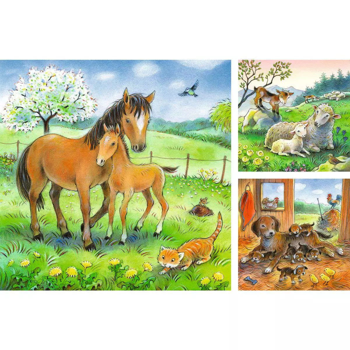 Puzzle 3x49 Teile Kuschelzeit 08.029 - Bild 2
