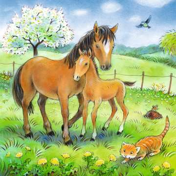 Puzzle Kuschelzeit 08.029 Teile 3x49 - Bild 3