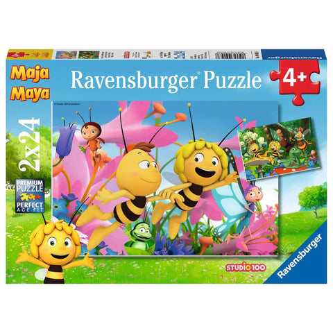 Verpackung Ravensburger Puzzle Die kleine Biene Maja, 2x24 Teile