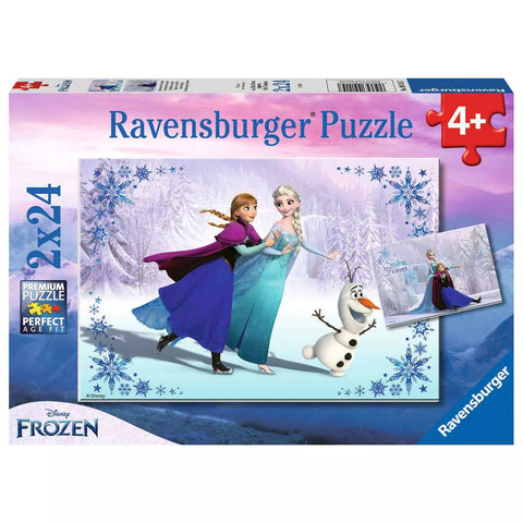 Verpackung Ravensburger Kinderpuzzle Schwestern für immer 2x24 Teile 09115