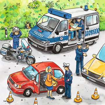 Puzzle Polizeieinsatz 09.221 Teile 3x49 - Bild 4