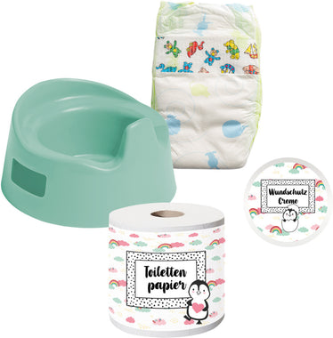 Puppen - Töpfchenset Pinguin