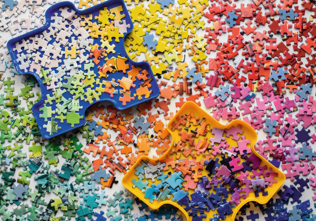 Puzzle 1000 Teile Viele bunte Puzzleteile 15.274 - Bild 2