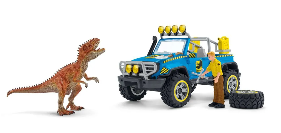 Schleich Dinosaurs Geländewagen mit Dino-Aussenposten 41464 - Bild 3
