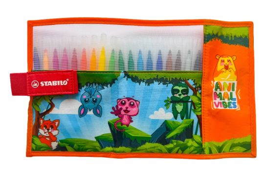 STABILO Rollerset POWER Animal Vibes 18er, orange Fuchs - Bild 3