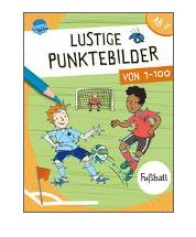 Fussball-Rätselspass von Punkt zu Punkt 1 bis 100