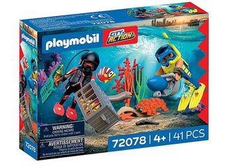 PLAYMOBIL City Action Polizeitaucher mit Schatz 72078