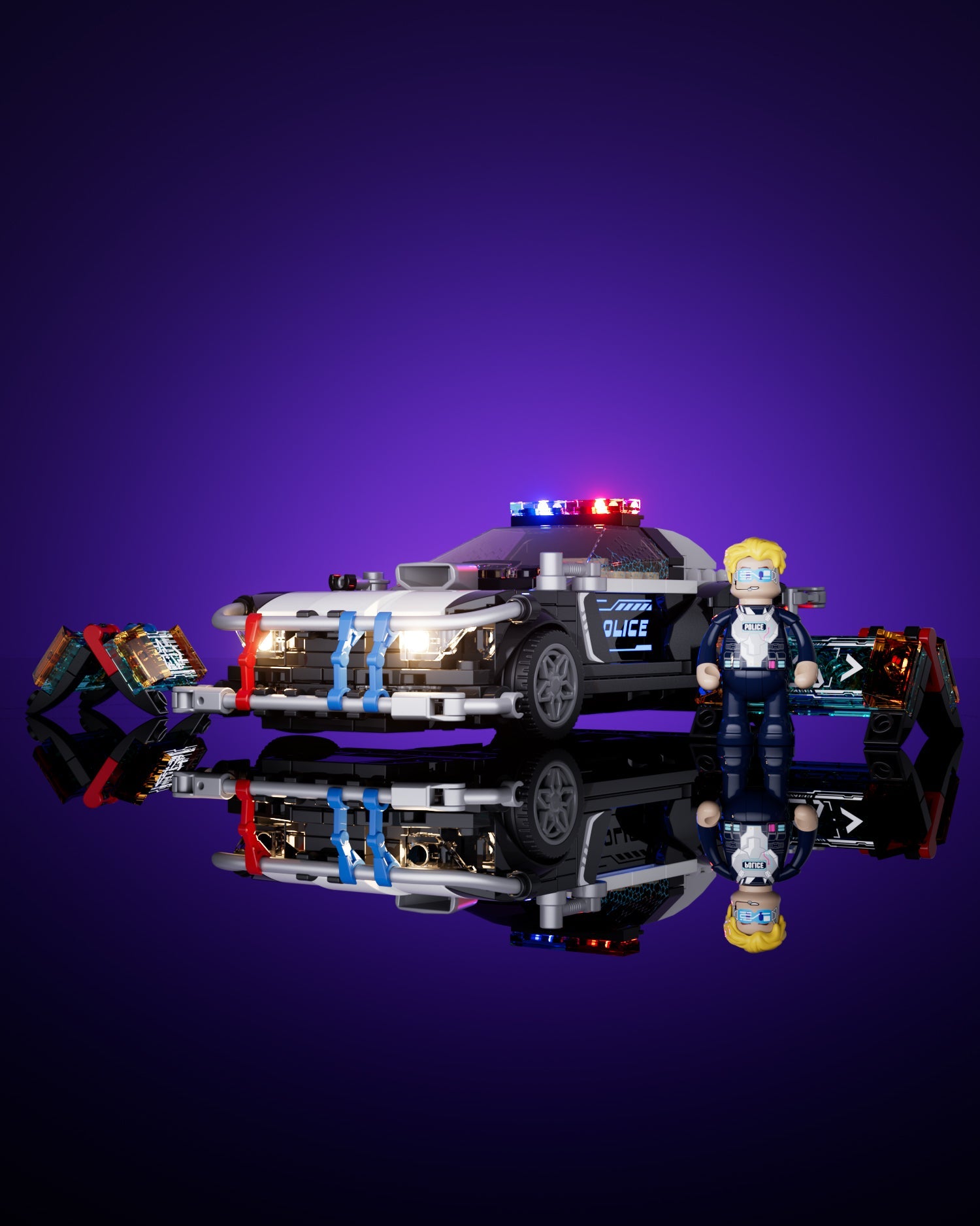Lumibricks Cyberpunk Streifenwagen F9043 - Bild 2