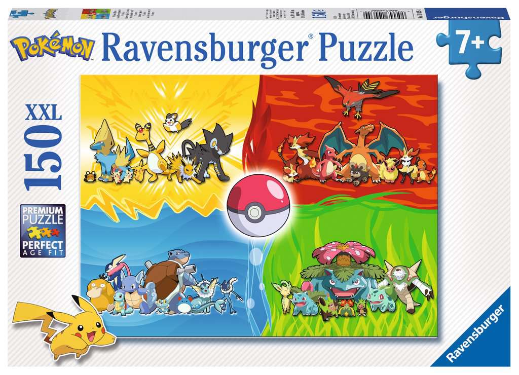 Ravensburger Puzzle 150 Teile Pokemon Typen 10.035 - Bild 1
