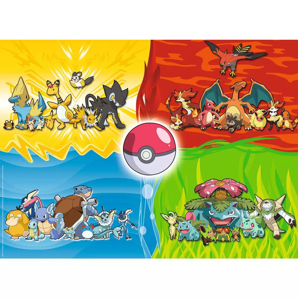 Puzzle 150 Teile Pokemon Typen 10.035 - Bild 2