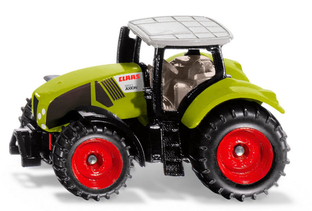 Siku Claas Axion 950 1030 in Hellgrün mit roten Felgen, Seitenansicht