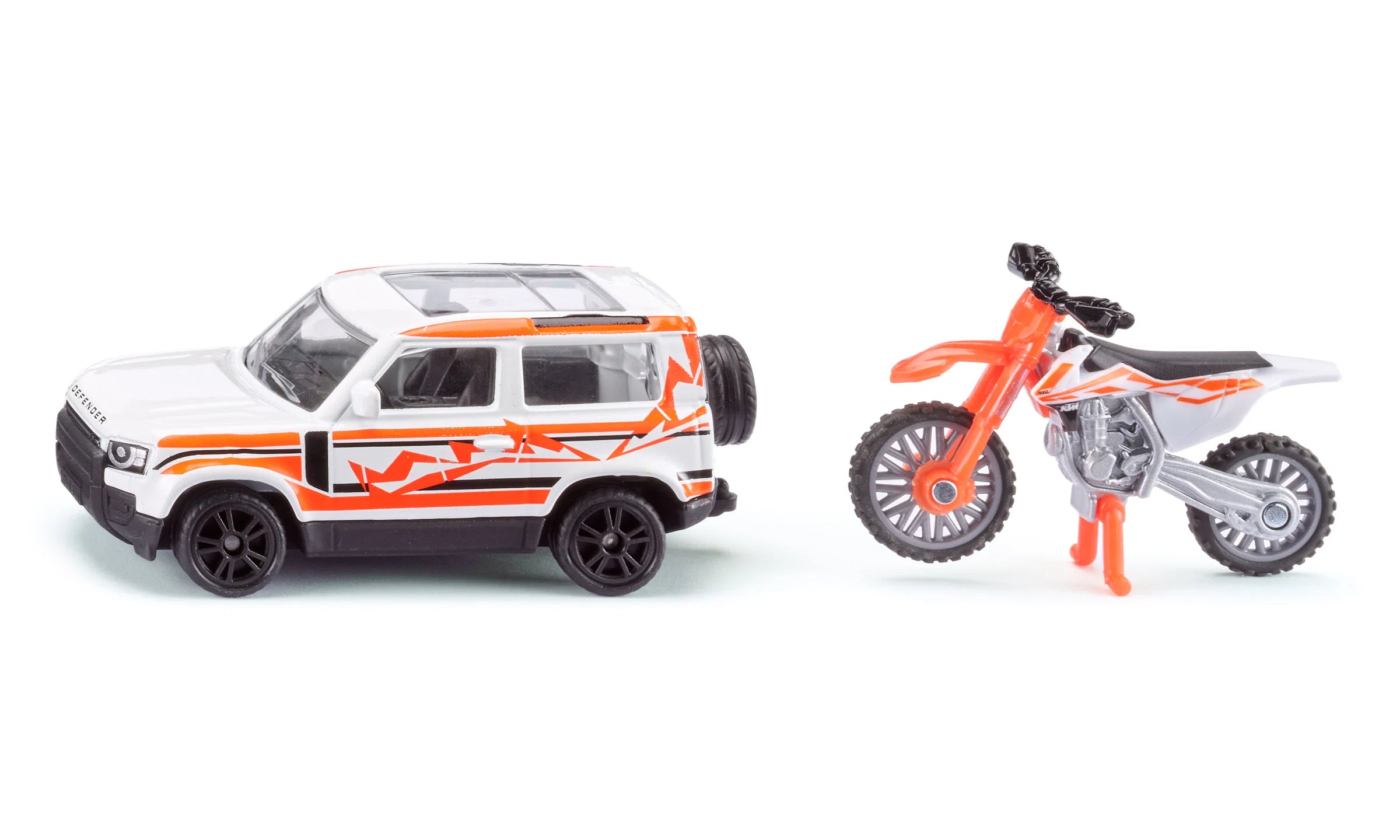 Siku Land Rover Defender mit KTM Motorrad 01.114 - Bild 1