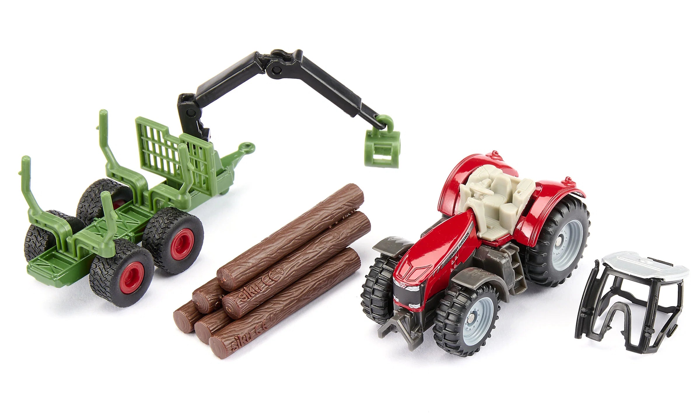 Siku Massey Ferguson mit Forstanhänger 01.134 - Bild 5