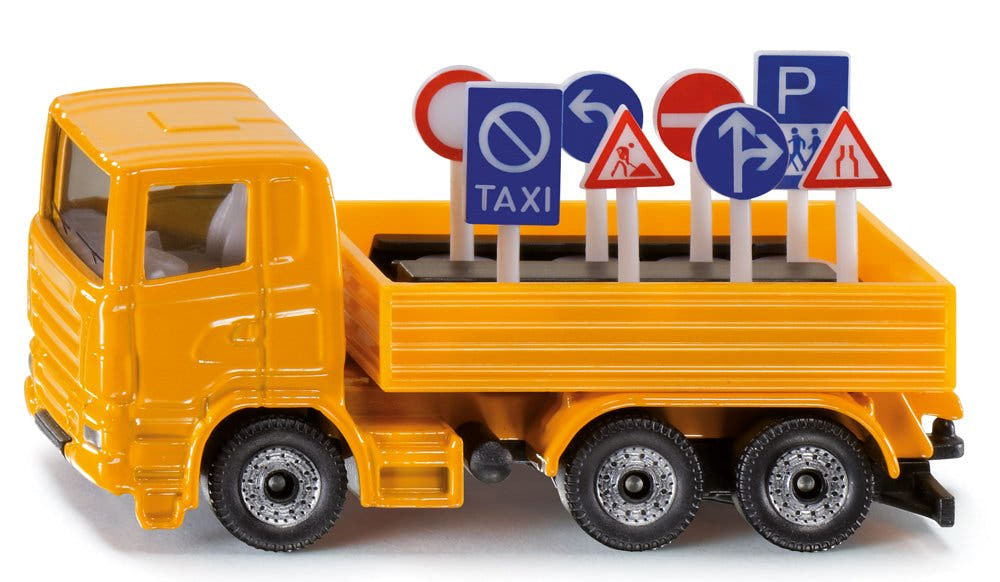 Siku LKW mit Verkehrszeichen 01.322 - Bild 1