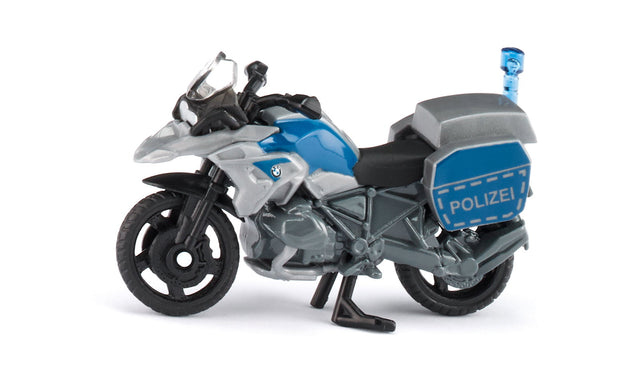 Siku BMW Polizeimotorrad 1551 in Blau-Silber, Seitenansicht