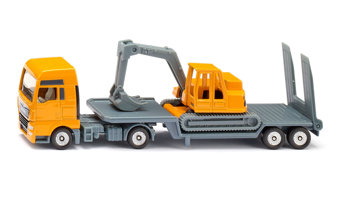 Siku MAN Tieflader mit Bagger 01.611 - Bild 1