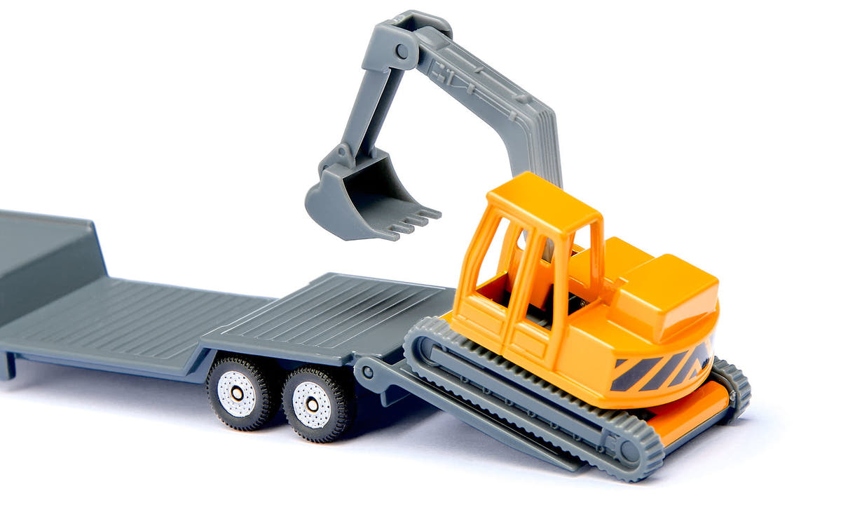 Siku MAN Tieflader mit Bagger 01.611 - Bild 3