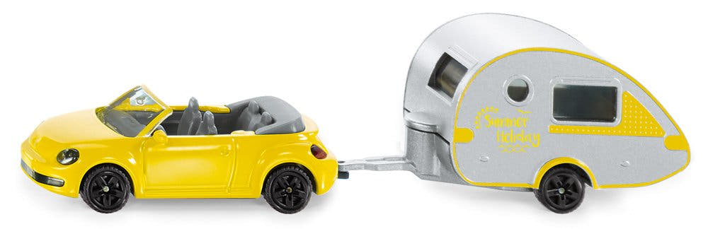 Siku VW Beetle mit Wohnanhänger 01.629 - Bild 1