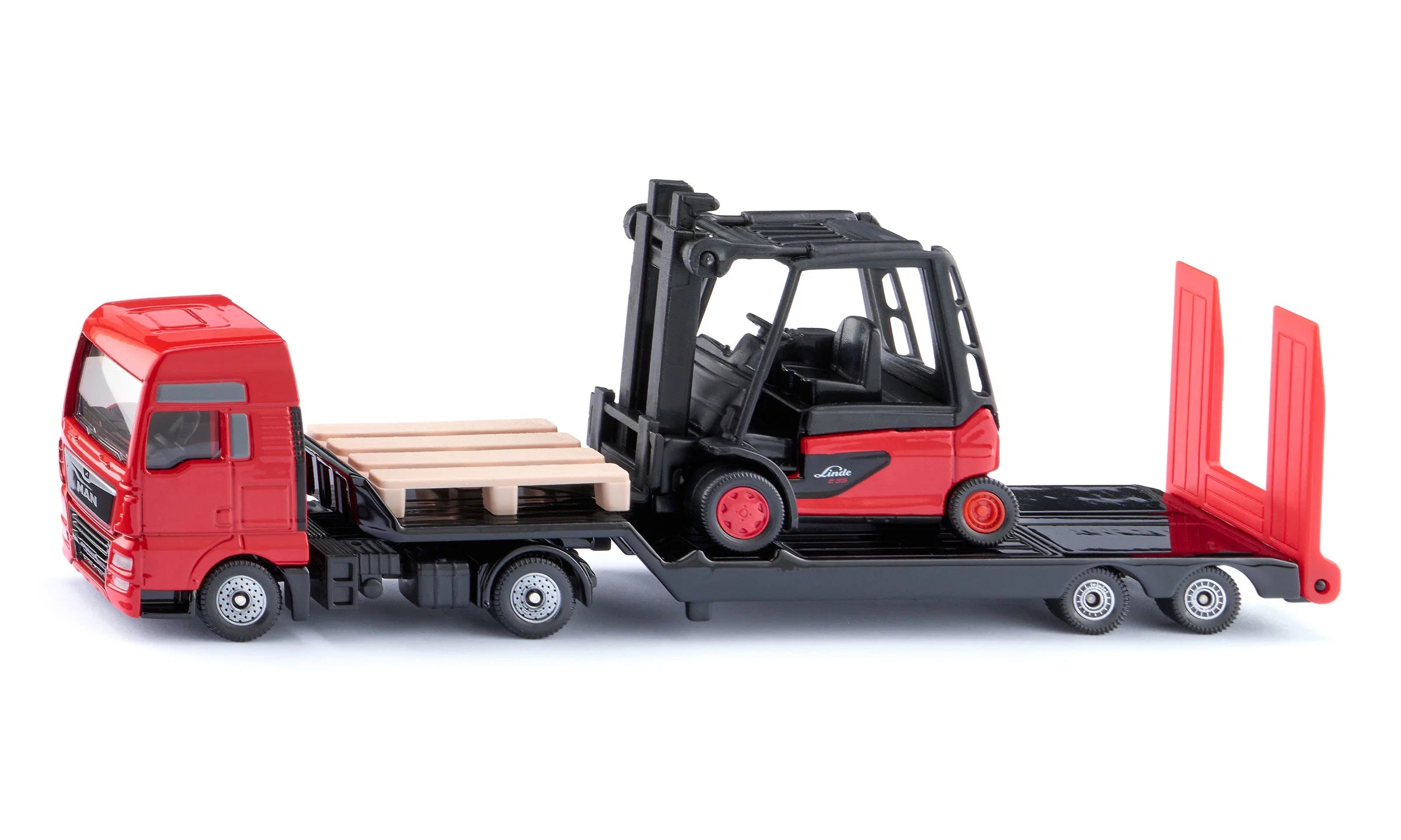 Siku MAN Lkw mit Linde Gabelstapler 01.763 - Bild 1