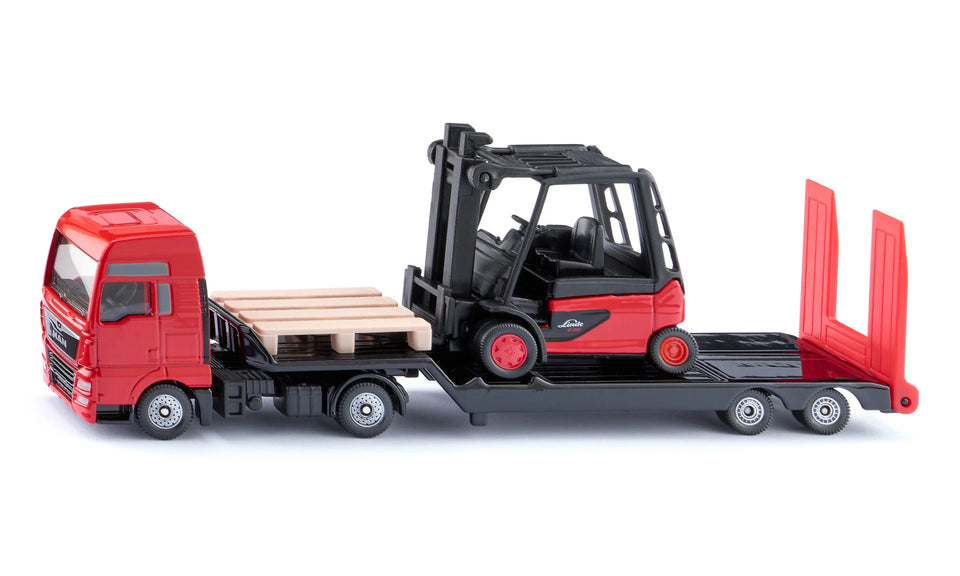 Siku MAN Lkw mit Linde Gabelstapler 01.763