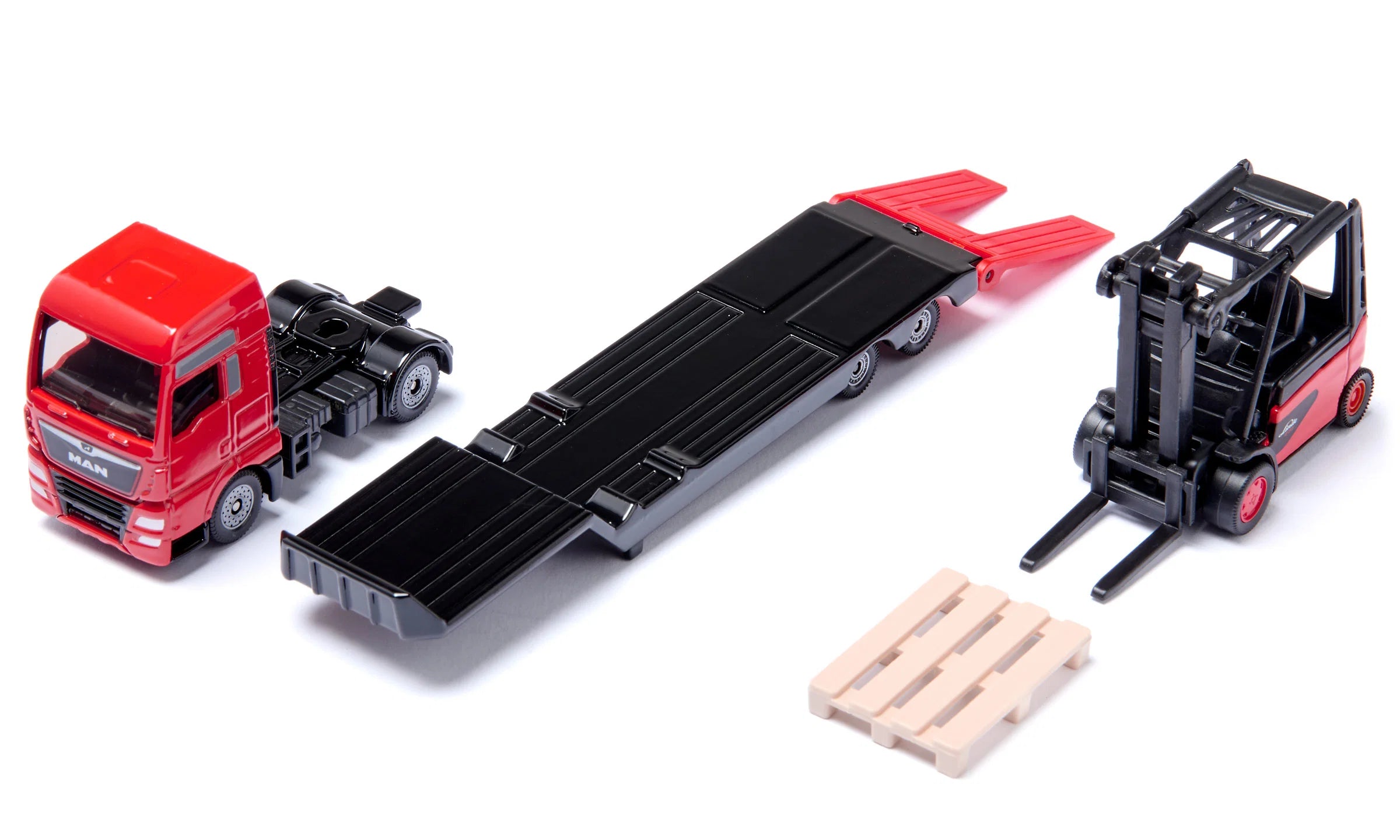 Siku MAN Lkw mit Linde Gabelstapler 01.763 - Bild 2