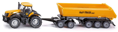 Siku JCB Traktor mit Dolly und Kippmulde 1858, Seitenansicht
