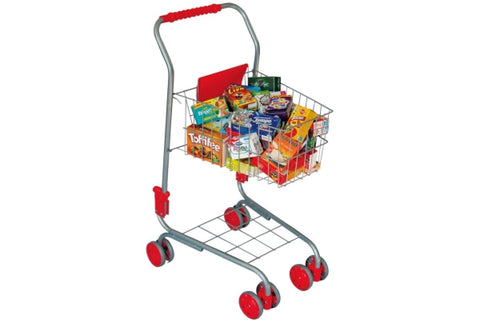 Einkaufswagen Metall mit 40 Miniaturen