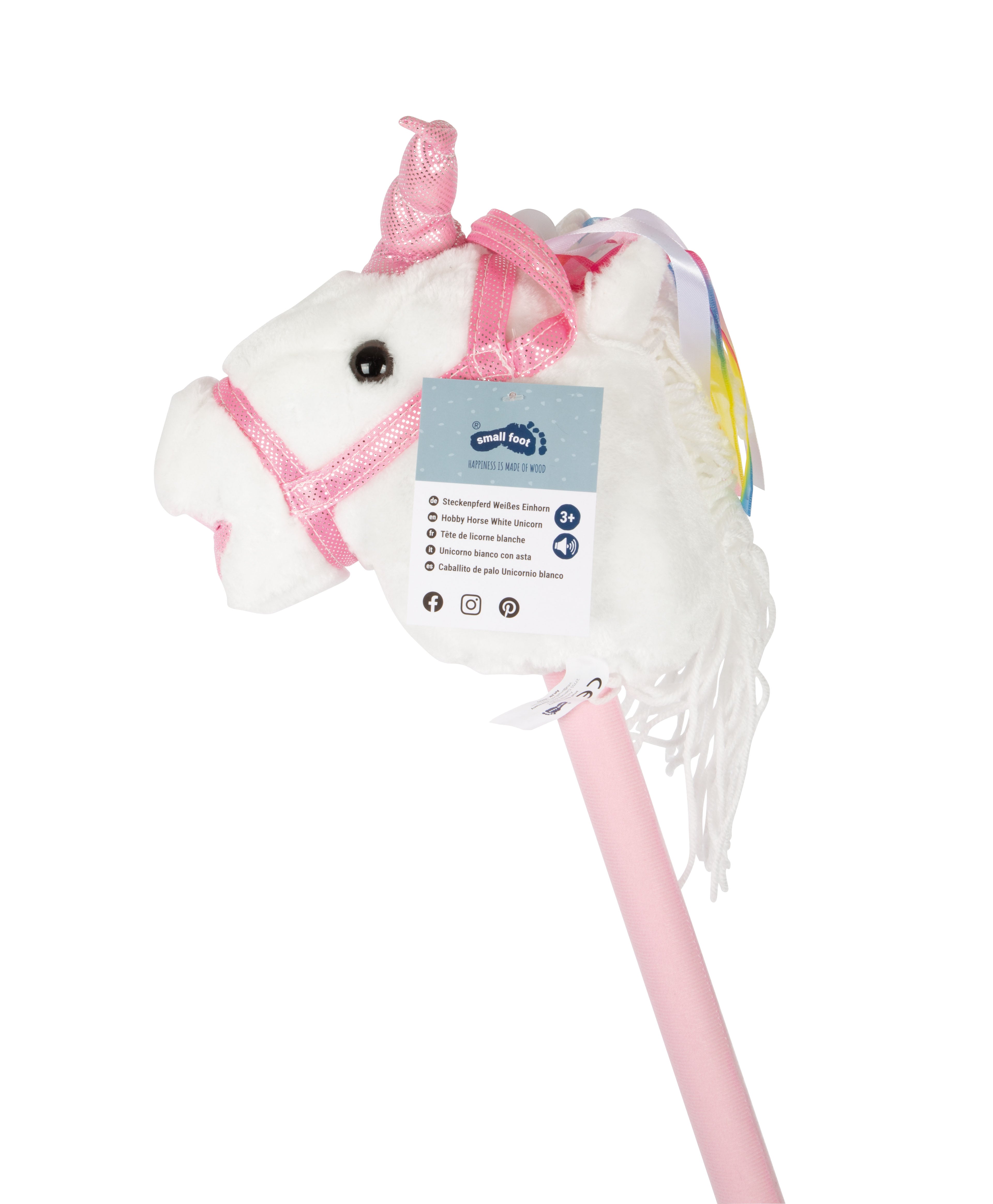 Steckenpferd weisses Einhorn - Bild 2