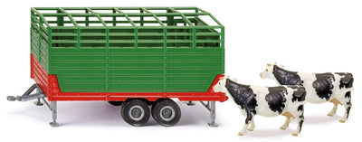 Siku Farmer Viehanhänger 2875 mit zwei Holstein-Kühen