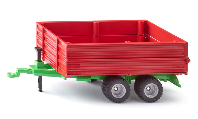 Siku Farmer Tandemachsanhänger 2881 in Rot, Seitenansicht