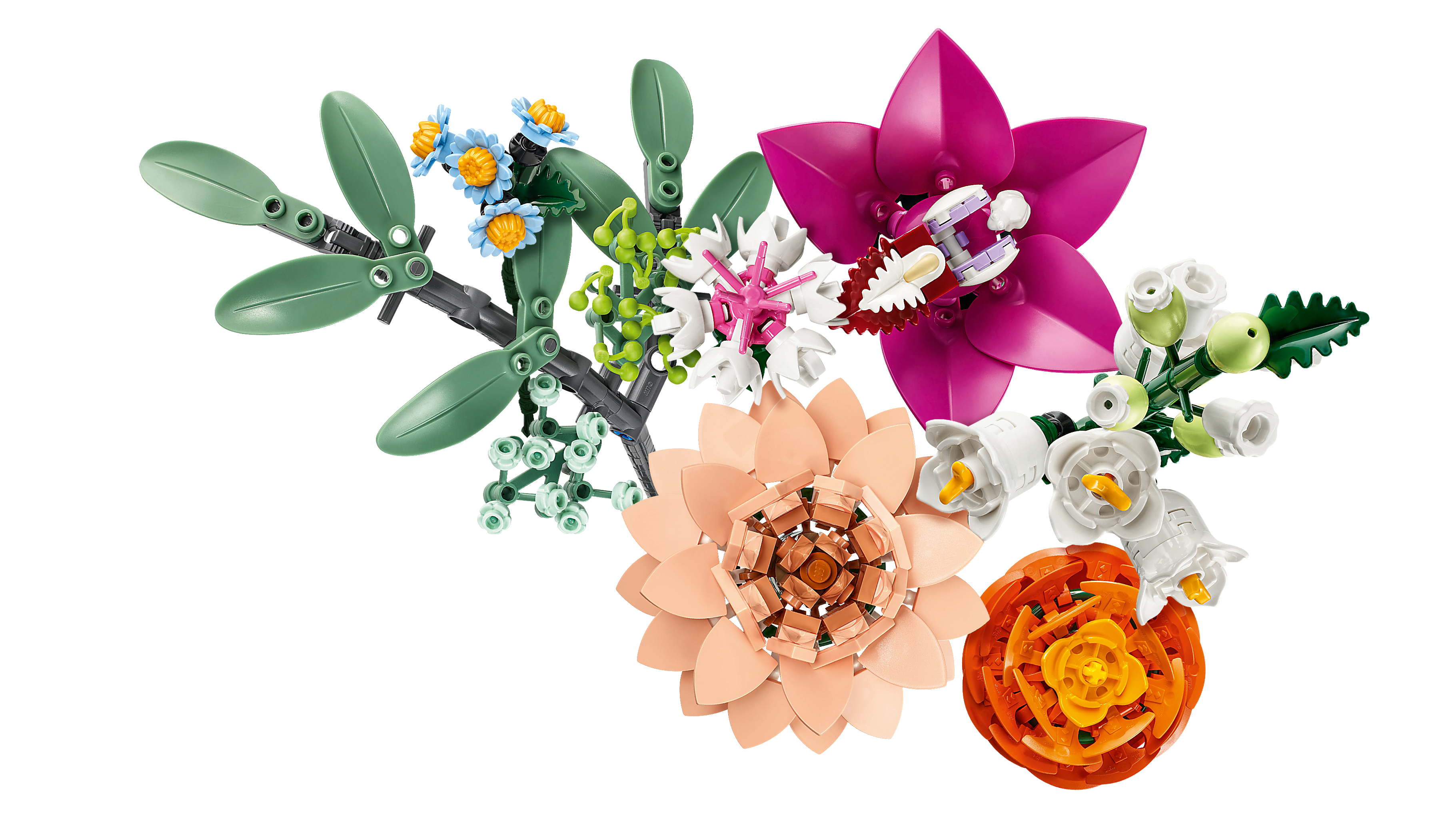 LEGO Icons Schöner Rosafarbener Blumenstrauss 10342 - Bild 6