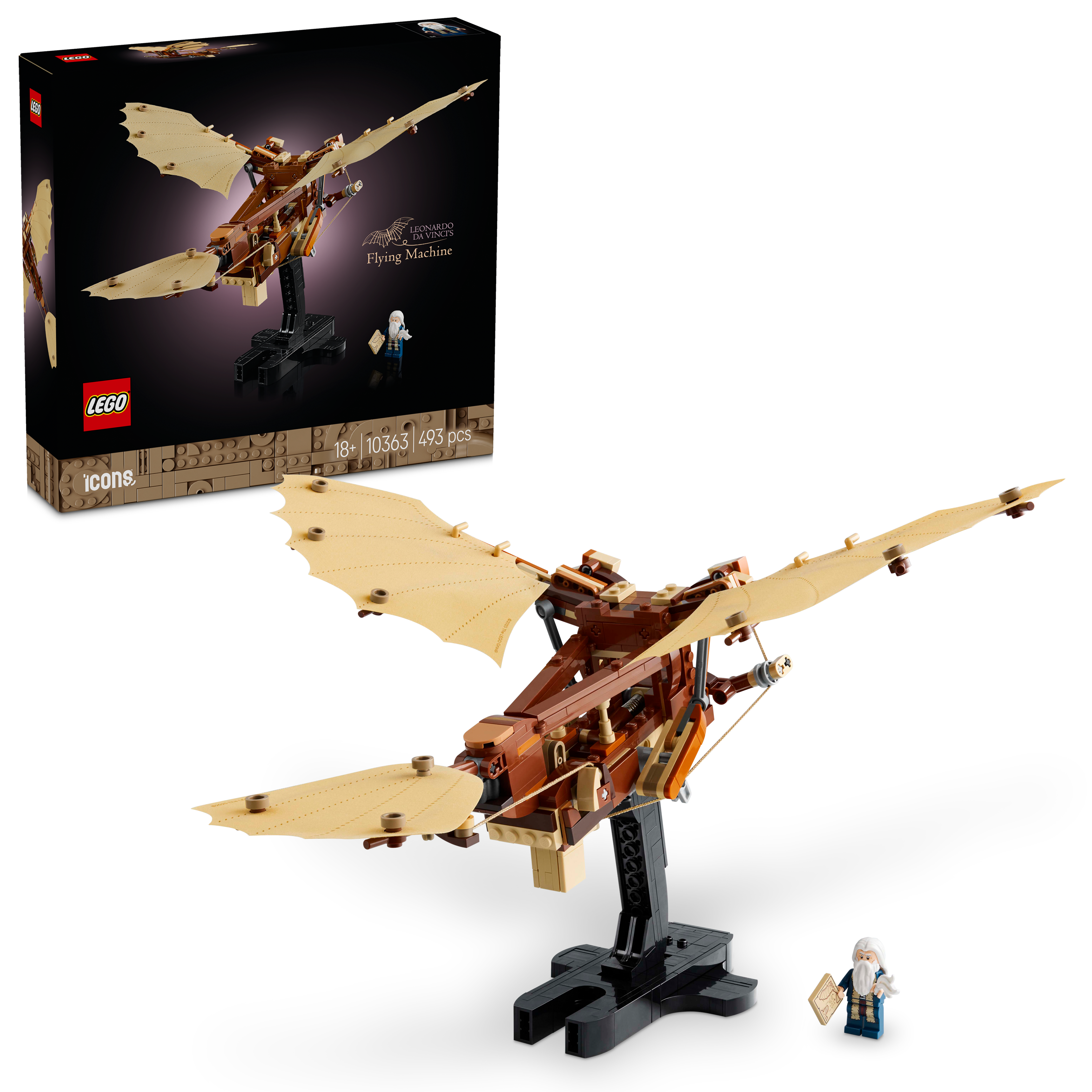 LEGO Icons Leonardo da Vincis Fluggerät 10363 - Bild 5