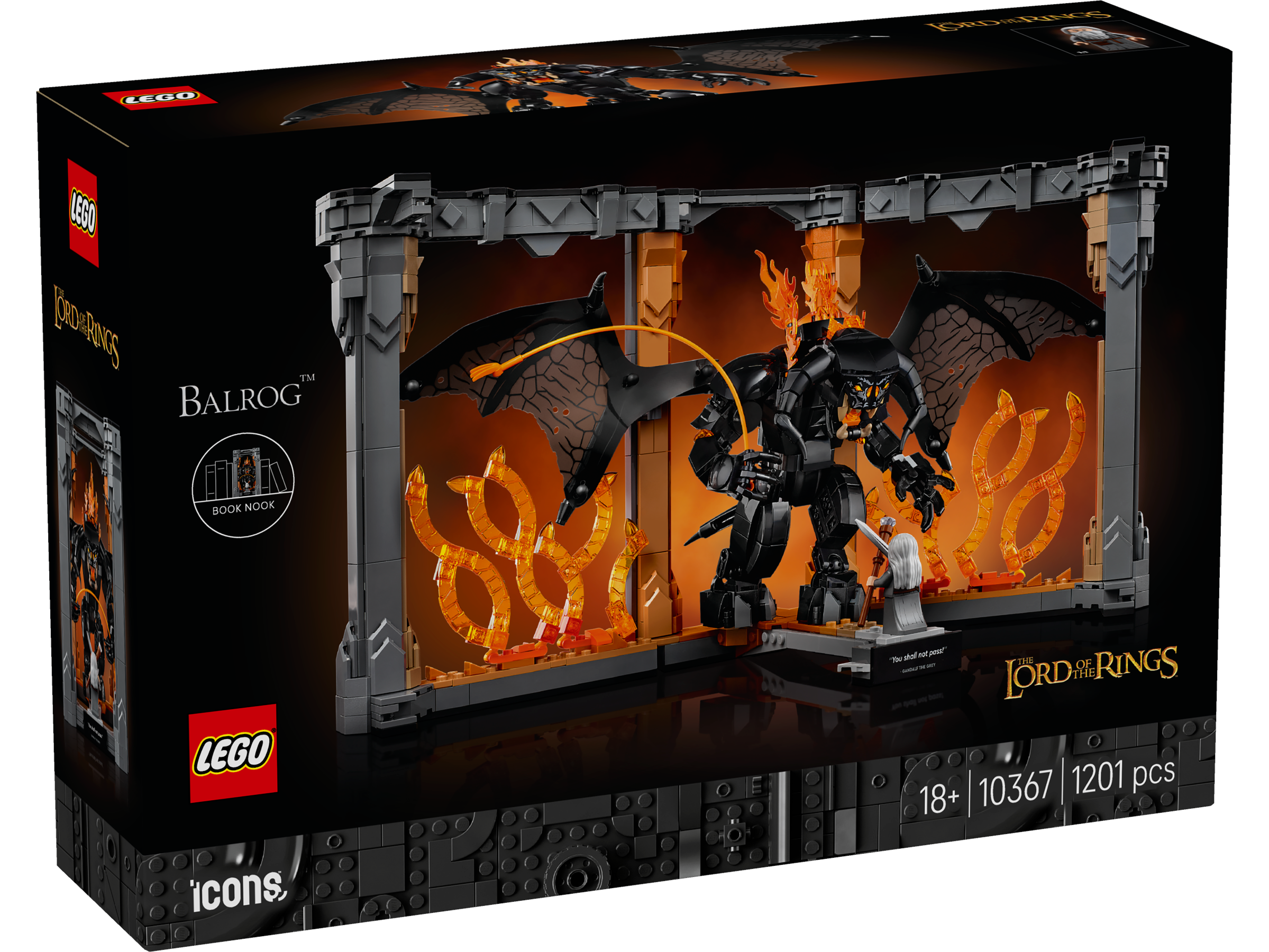 LEGO Icons Der Herr der Ringe: Balrog™ Bücherstütze 10367 - Bild 1