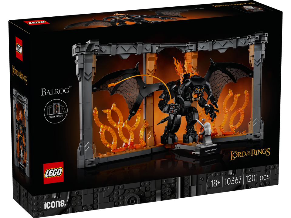LEGO Icons Der Herr der Ringe: Balrog™ Bücherstütze 10367