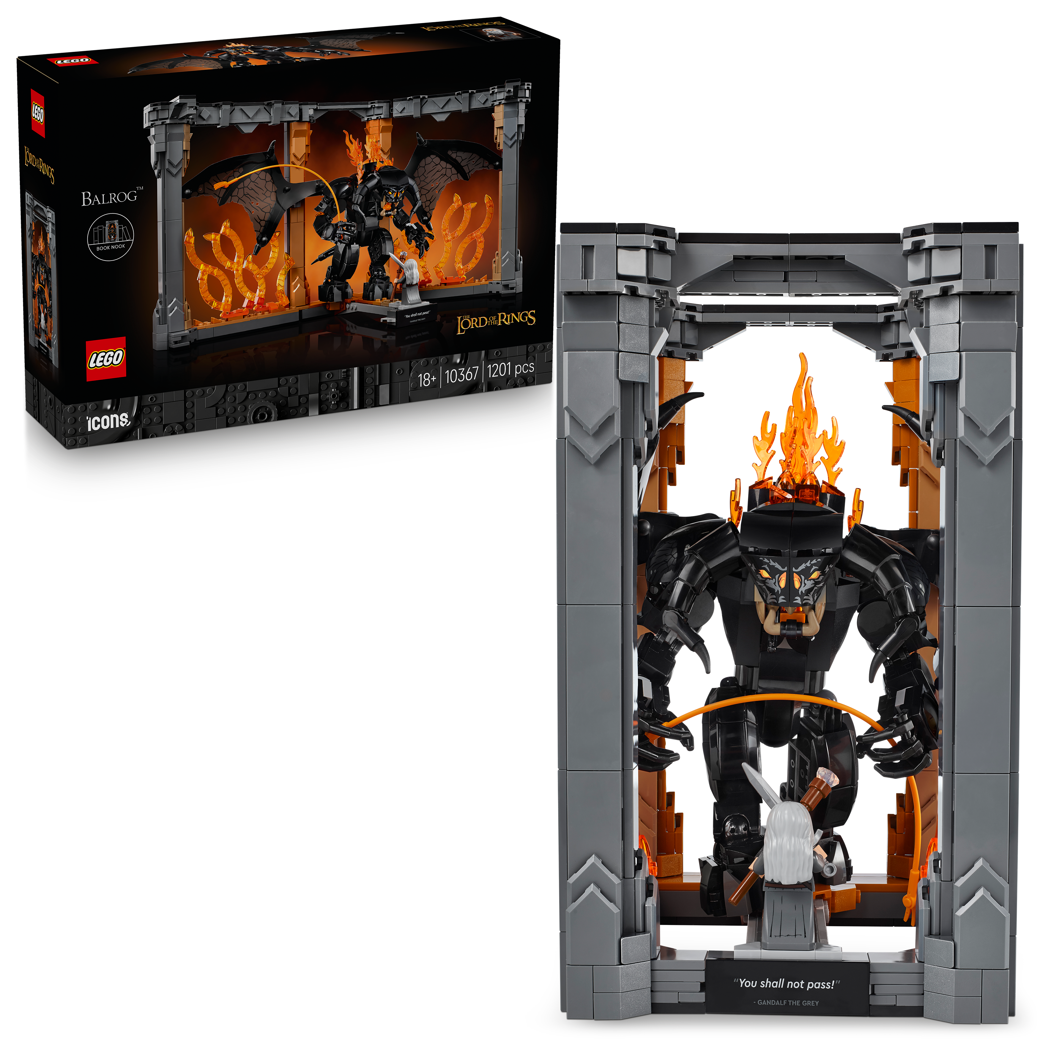 LEGO Icons Der Herr der Ringe: Balrog™ Bücherstütze 10367 - Bild 6