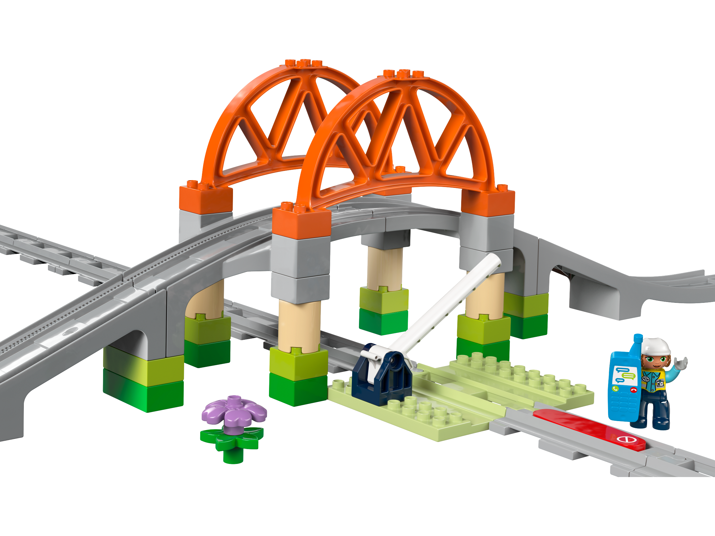 LEGO DUPLO Eisenbahnbrücke und Schienen Erweiterung 10426 - Bild 2