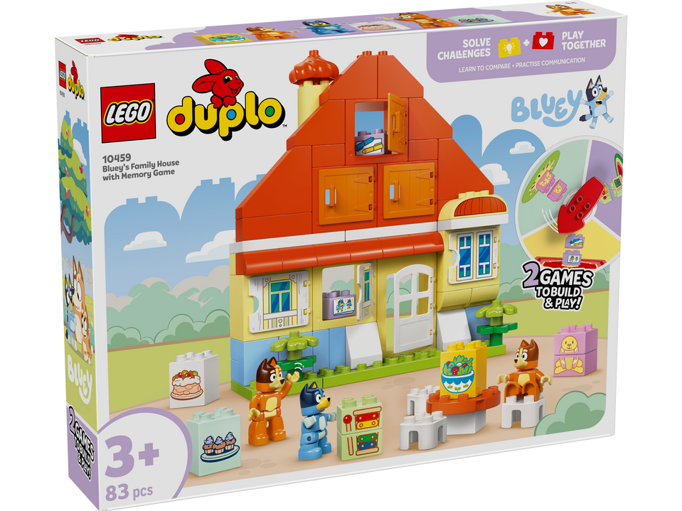 LEGO DUPLO  Blueys Familienhaus mit Memory-Spiel 10459