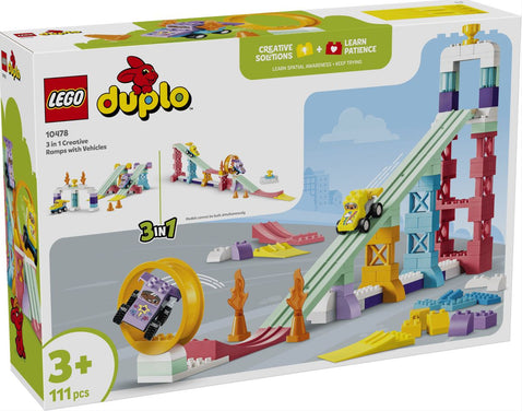 LEGO® DUPLO 10478 Kreative Sprungschanzen mit kleinen Flitzern 3-in-1-Set